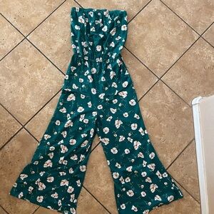 Green Floral Jumpsuit from Francesca’s